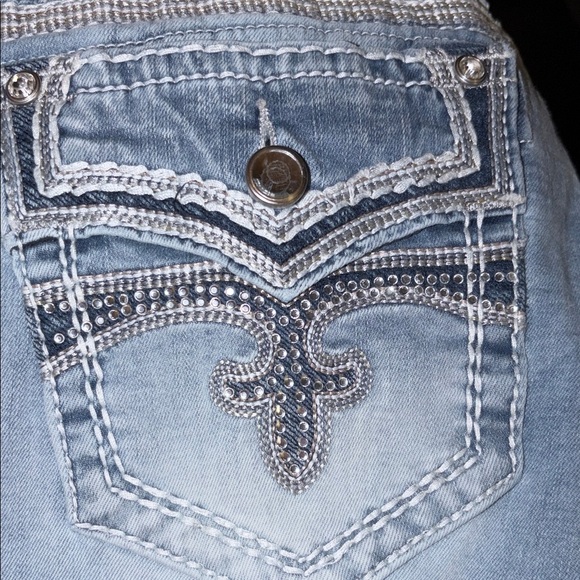 Rock Revival Light Blue Skinny Jeans - Picture 13 of 15